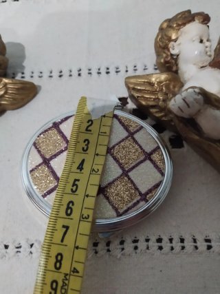 Pareja de angelitos de escayola vintage
