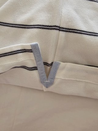 Polo Tommy Hilfiger Rayas Blancas y Negras