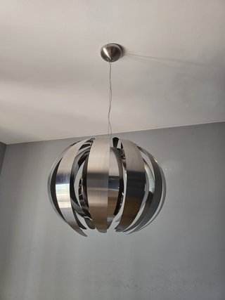 Lámpara de salón moderna metal plateado
