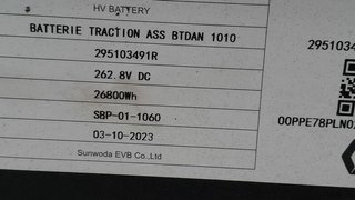 1138588 bateria traccion 295103491r dacia spring