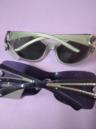 Set 2 Occhiali da Sole Viola e Argento