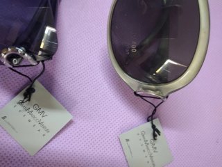Set 2 Occhiali da Sole Viola e Argento
