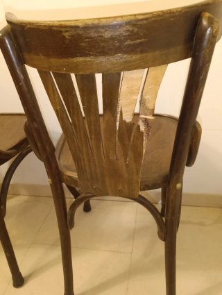 3 Sillas Madera Thonet Marrón
