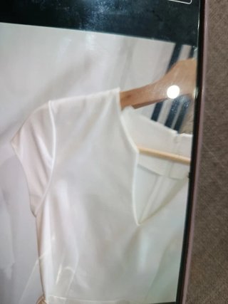 Vestido Mango Blanco Talla S, nuevo