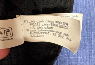 Blusa sin mangas negro ZARA Talla M
