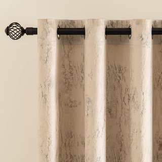 Cortina terciopelo beige 140x160
