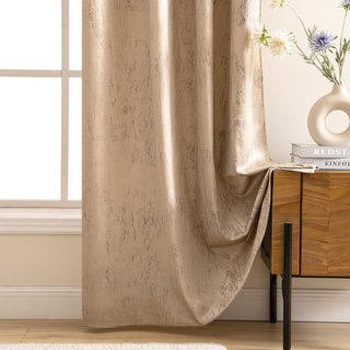 Cortina terciopelo beige 140x160
