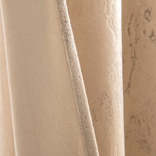 Cortina terciopelo beige 140x160