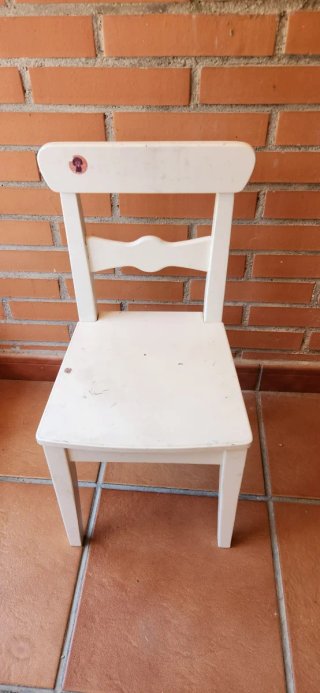 Sillas Infantiles Madera Elefante Azul Amarillo