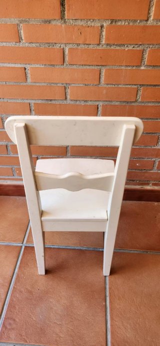 Sillas Infantiles Madera Elefante Azul Amarillo