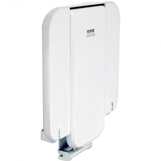 Sedile Doccia Pieghevole in ABS, 40 x 42 cm Dispiegato, Banco Doccia a Parete Pieghevole con Capacità di Carico 200 kg, Sedia Doccia Pieghevole Salvaspazio per Anziani