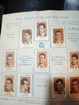 Álbum de futbol  La Barraca Condimentos