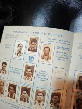 Álbum de futbol  La Barraca Condimentos