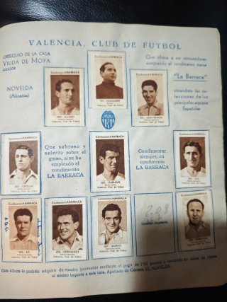 Álbum de futbol  La Barraca Condimentos