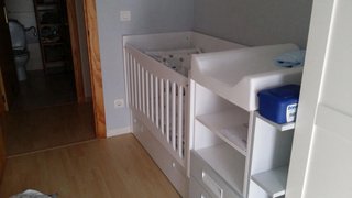 Cuna convertible blanca