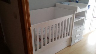 Cuna convertible blanca
