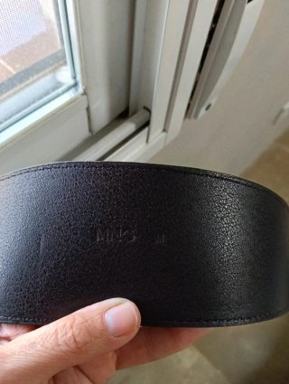 Cinturón fajín piel. Mango, talla M