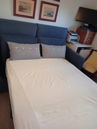 Sofá Cama Habitat Azul Tela