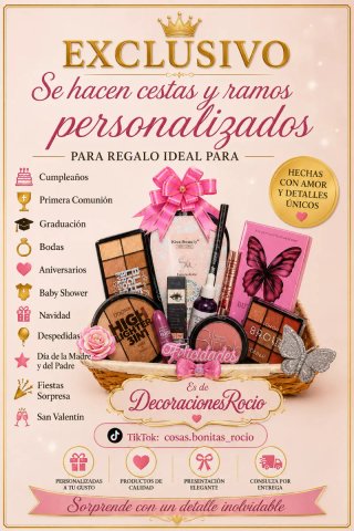 ENVIO GRATIS!!! Cesta de Maquillaje DDONA Multicol