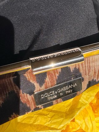 Borsa Dolce & Gabbana Vintage Pelle Blu Nero