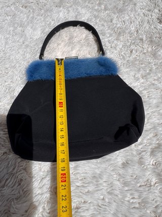 Borsa Dolce & Gabbana Vintage Pelle Blu Nero