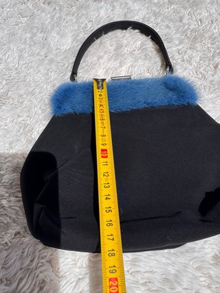Borsa Dolce & Gabbana Vintage Pelle Blu Nero