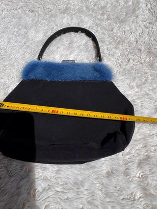 Borsa Dolce & Gabbana Vintage Pelle Blu Nero