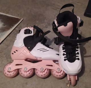 Patines Powerslide Niños Rosa/Blanco.