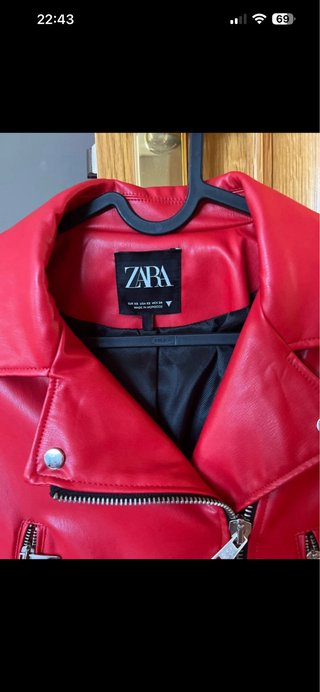 Chaqueta Zara Cuero Sintético