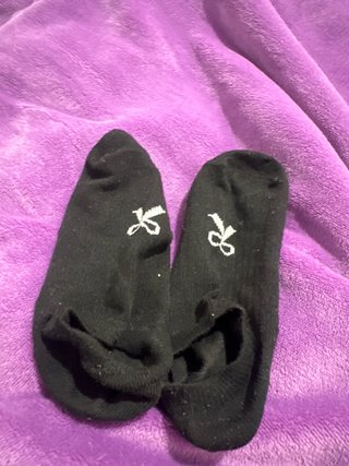 Calcetines negros con logo