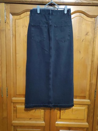 Falda vaquera Pull&Bear negra Talla S