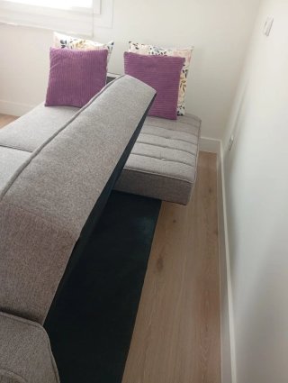 Sofá Cama 2 Plazas Gris