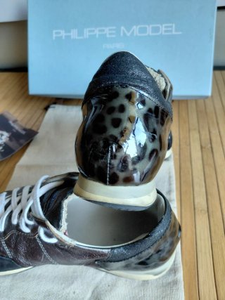 Scarpe Philippe Model Nero/Argento