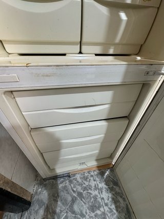 Nevera combi blanca