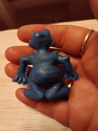 Muñeco PVC Antiguo Azul