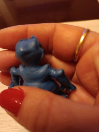 Muñeco PVC Antiguo Azul