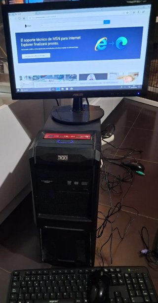 PC TORRE+MONITOR ASUS+TECLADO Y RATÓN