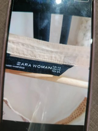 Camisa Zara Talla L Tachuelas Cobre
