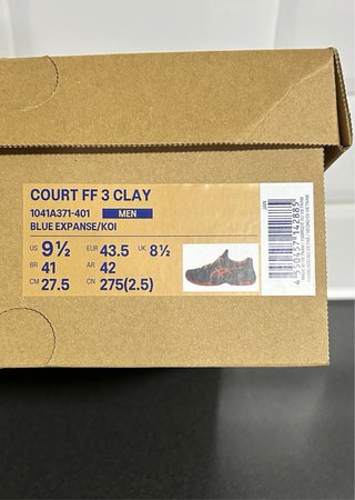 Zapatillas Asics COURT FF 3 CLAY Azul/Naranja
