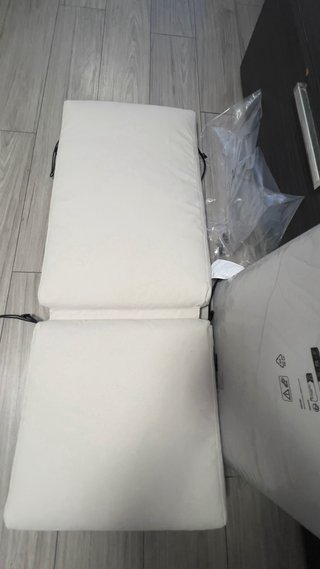 Funda y relleno cojín IKEA beige
