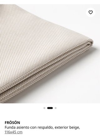 Funda y relleno cojín IKEA beige