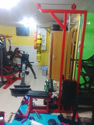 Máquina de gimnasio: jalones y remo