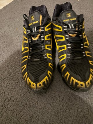 Scarpe Nike Shox Uomo Nero Oro