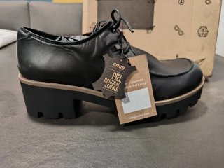 Zapatos Oxford MTNG Piel Negra