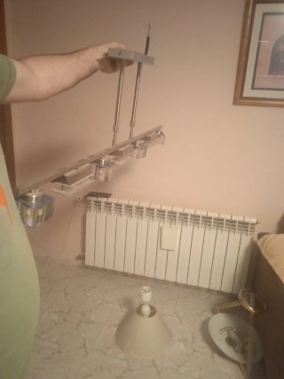 3 lámparas de techo en perfecto estado