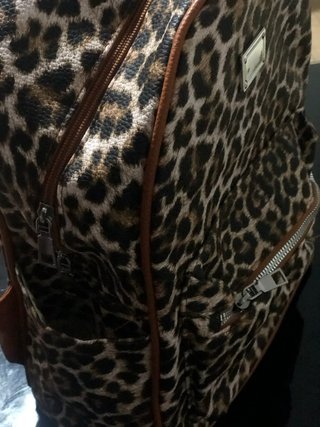 Mochila estampado leopardo