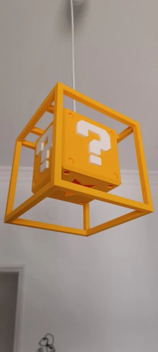 Candeeiro Super Mario Bloco de Interrogação