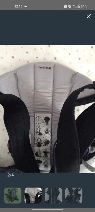 Mochila Portabebés BabyBjörn Negra