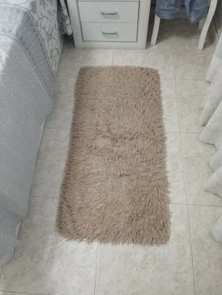 2 Tappeti beige per camera da letto