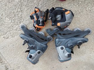 Patines en línea y protecciones